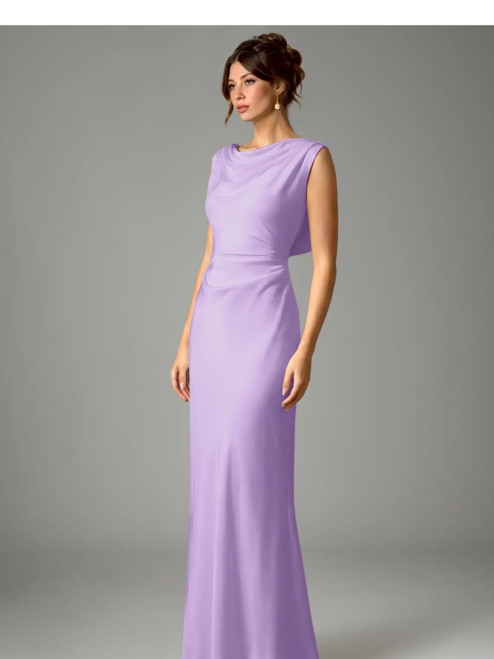 Azazie Lilac Sleeveless Gown
